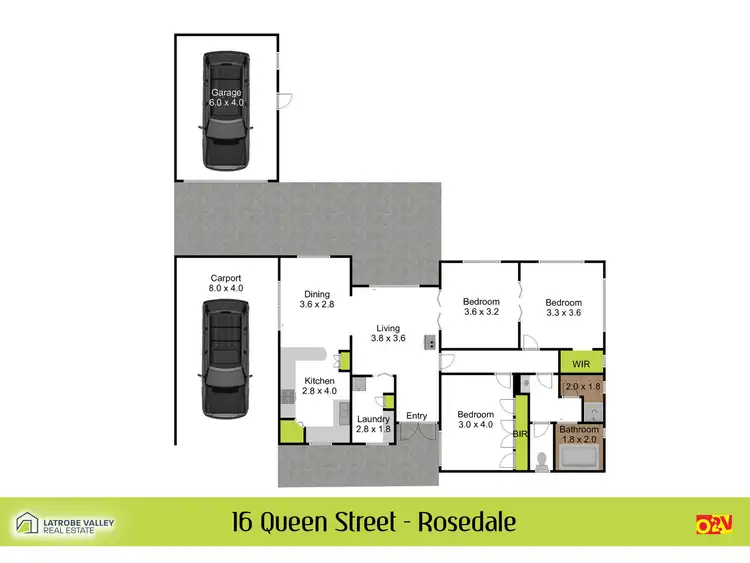 Floorplan of Homely house listing, 16 Queen Street, Rosedale VIC 3847