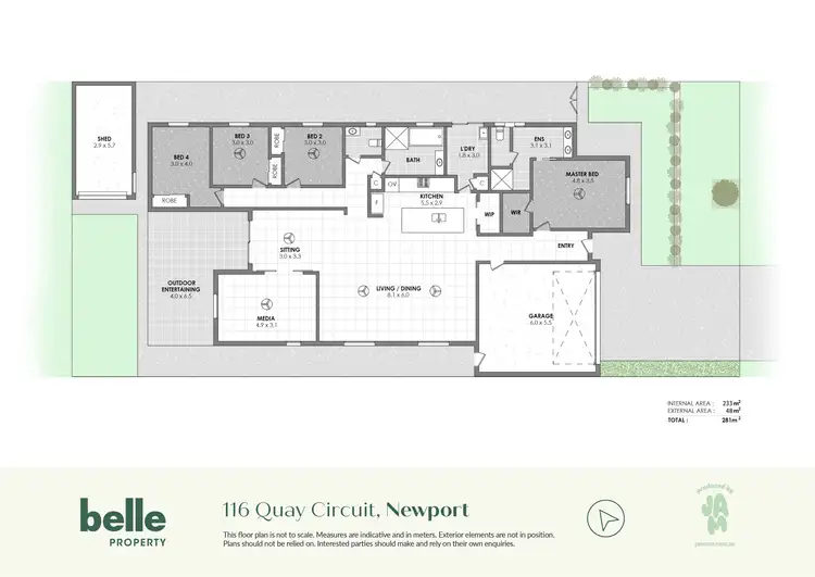 Floorplan of Homely house listing, 116 Quay Circuit, Newport QLD 4020