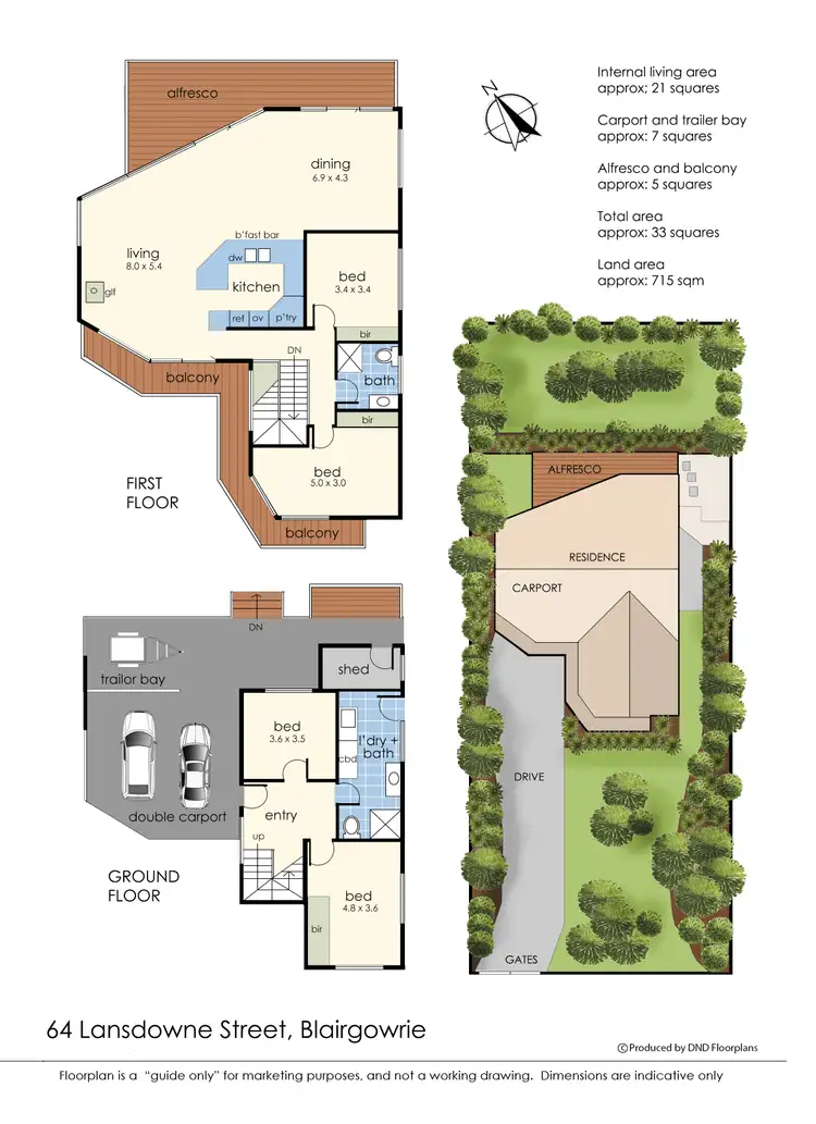 Floorplan of Homely house listing, 64 Lansdowne Street, Blairgowrie VIC 3942