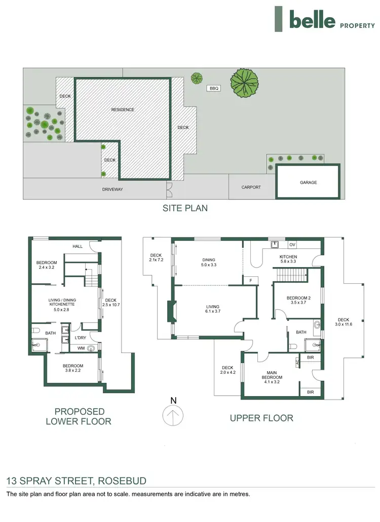 Floorplan of Homely house listing, 13 Spray Street, Rosebud VIC 3939