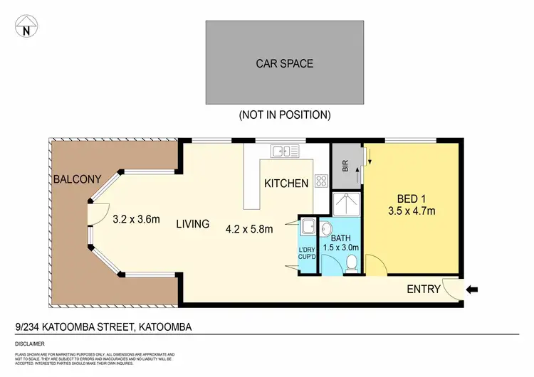 Floorplan of Homely unit listing, 9/234 Katoomba Street, Katoomba NSW 2780