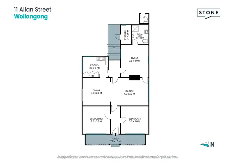 Floorplan of Homely house listing, 11 Allan Street, Wollongong NSW 2500