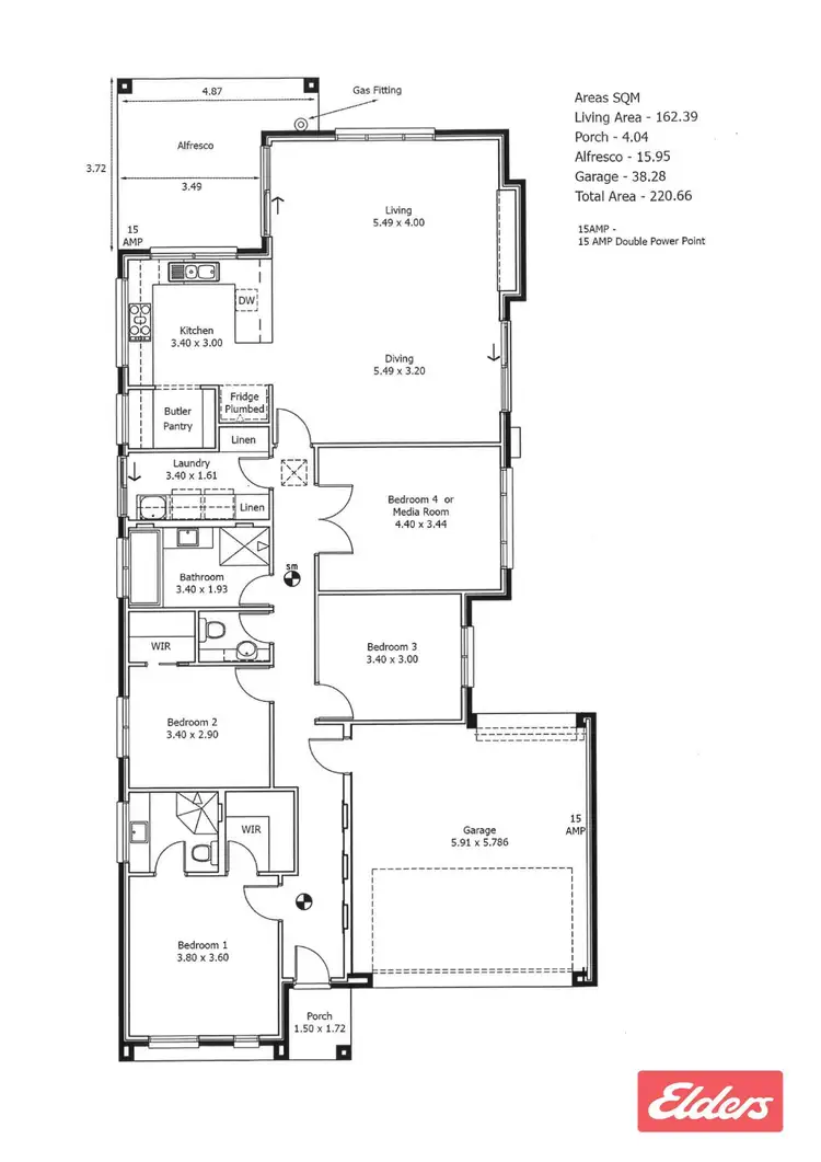 Floorplan of Homely house listing, 126 Sunnyside Drive, Evanston Park SA 5116