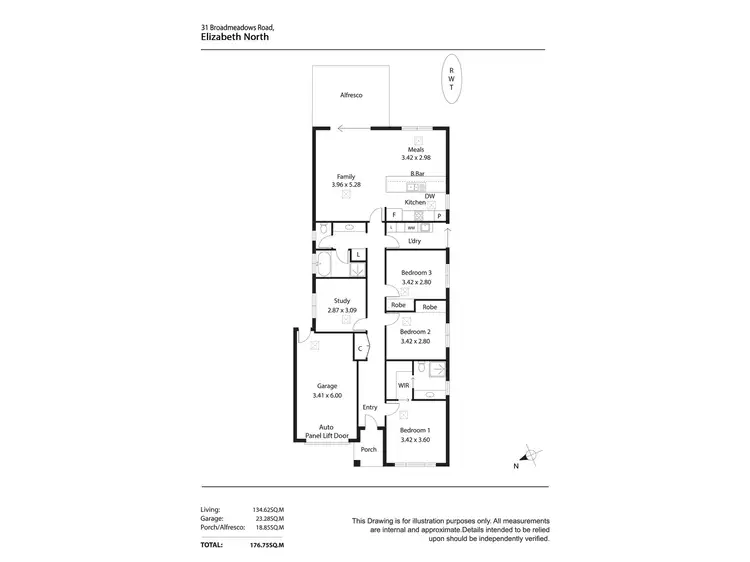 Floorplan of Homely house listing, 31 Broadmeadows Road, Elizabeth North SA 5113