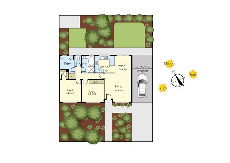 Floorplan of Homely house listing, 1B Hope Court, Frankston VIC 3199