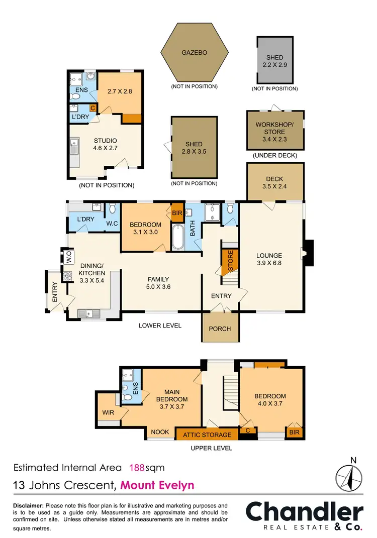 Floorplan of Homely house listing, 13 Johns Crescent, Mount Evelyn VIC 3796