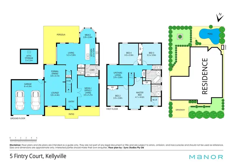 Floorplan of Homely house listing, 5 Fintry Court, Kellyville NSW 2155