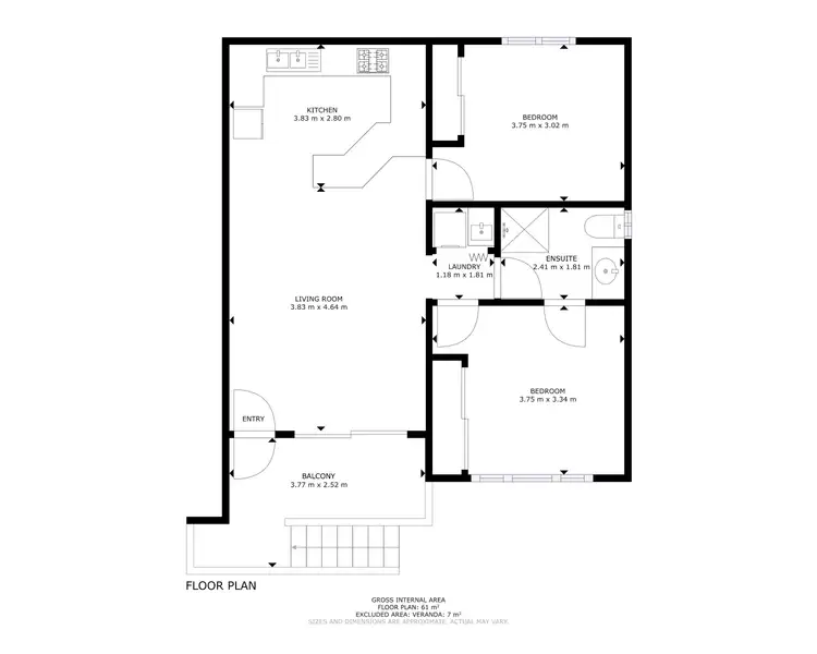 Floorplan of Homely unit listing, 8/23 Balaclava Road, Earlville QLD 4870