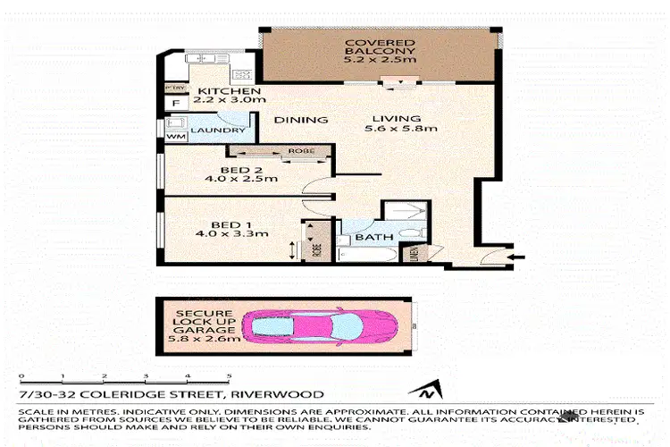 Floorplan of Homely apartment listing, 7/32 Coleridge Street, Riverwood NSW 2210