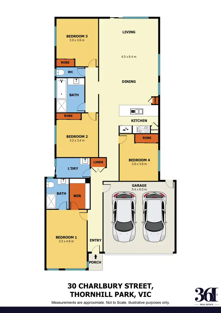 Floorplan of Homely house listing, 30 Charlbury Street, Thornhill Park VIC 3335