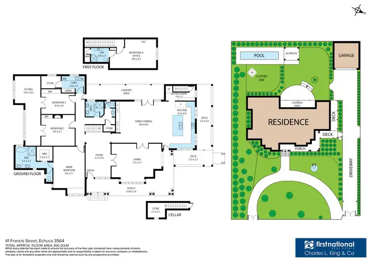 Floorplan of Homely house listing, 41 Francis Street, Echuca VIC 3564