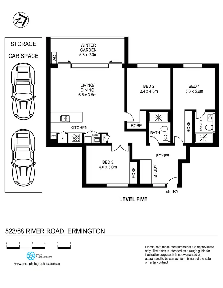 Floorplan of Homely apartment listing, 523/68 River Road, Ermington NSW 2115