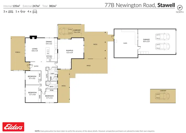 Floorplan of Homely house listing, 77B Newington Road, Stawell VIC 3380