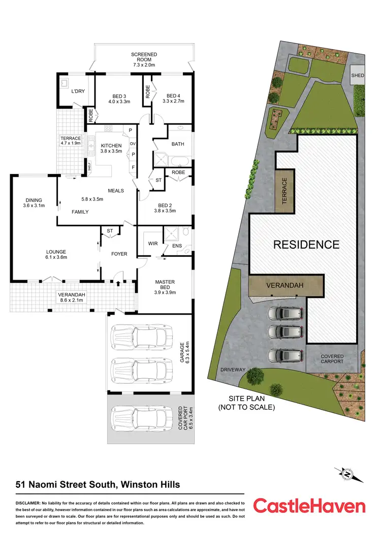 Floorplan of Homely house listing, 51 Naomi Street South, Winston Hills NSW 2153