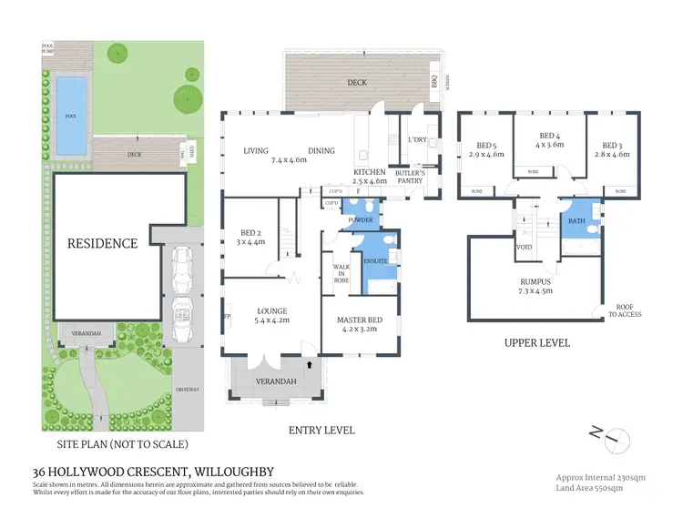 Floorplan of Homely house listing, 36 Hollywood Crescent, Willoughby NSW 2068