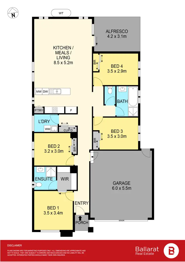 Floorplan of Homely house listing, 30 Beartooth Drive, Winter Valley VIC 3358