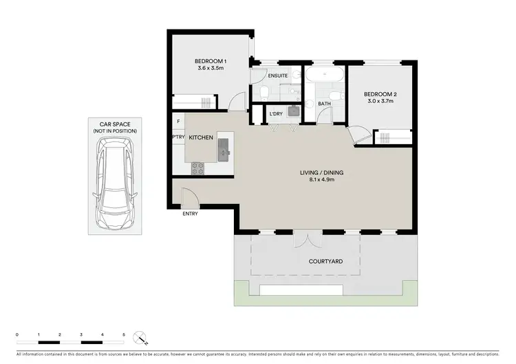 Floorplan of Homely apartment listing, 1/1A Hartpury Avenue, Elwood VIC 3184