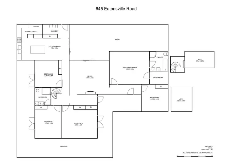 Floorplan of Homely house listing, 645 Eatonsville Road, Eatonsville NSW 2460