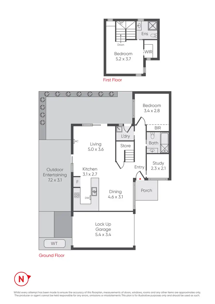 Floorplan of Homely townhouse listing, 2/241 Blackshaws Road, Altona North VIC 3025