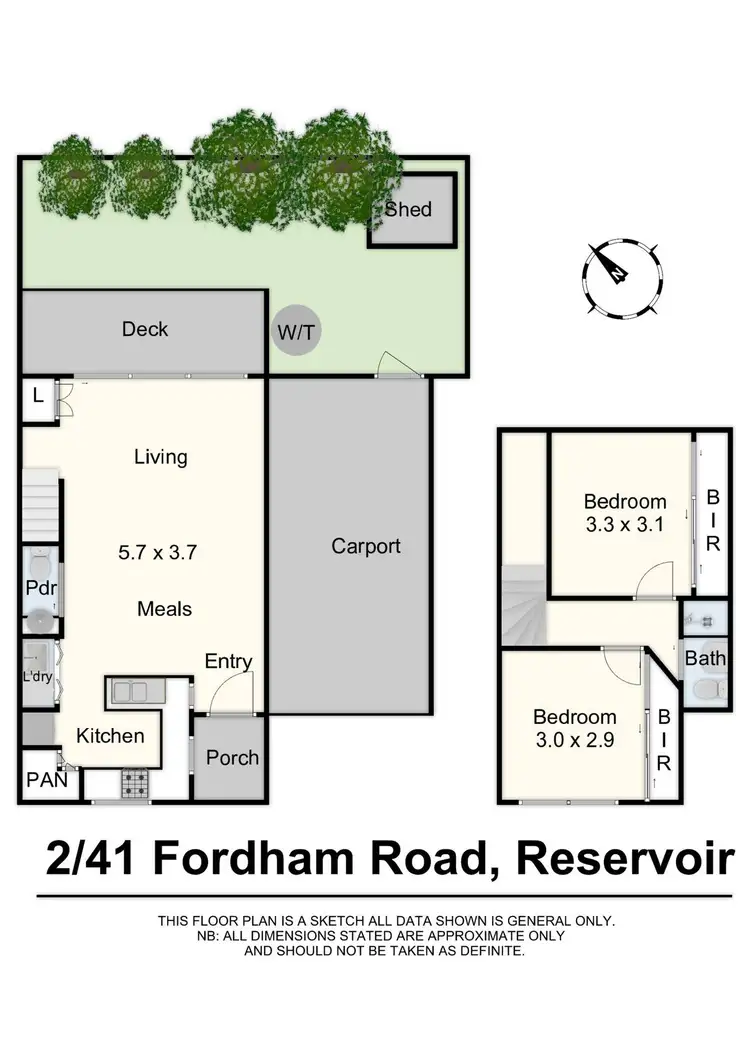 Floorplan of Homely townhouse listing, 2/41 Fordham Road, Reservoir VIC 3073