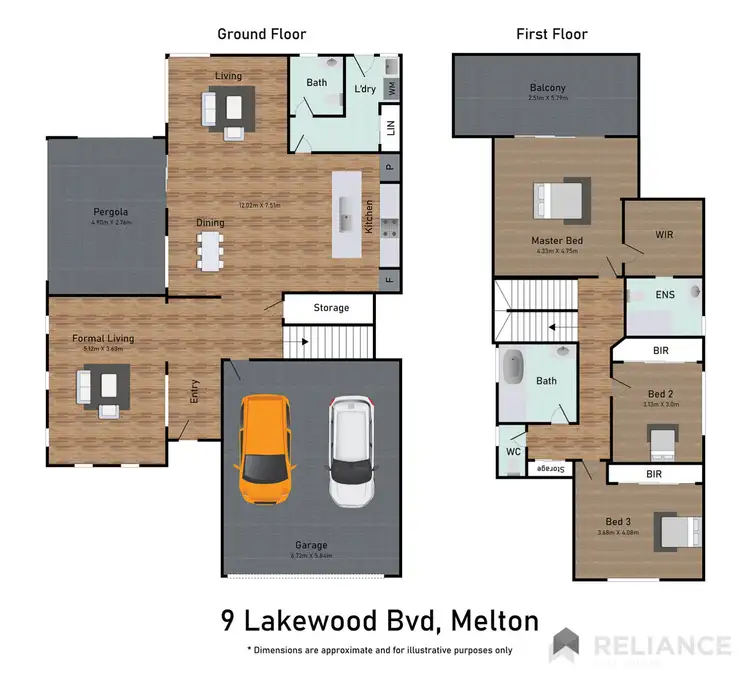 Floorplan of Homely house listing, 9 Lakewood Boulevard, Melton VIC 3337