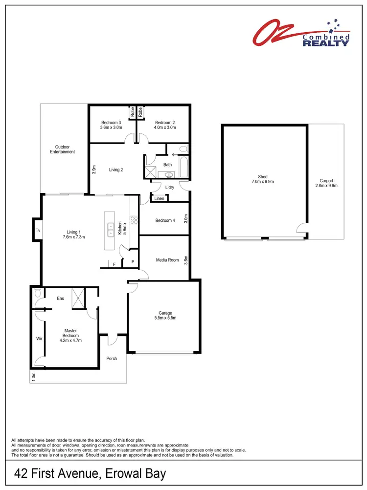 Floorplan of Homely house listing, 42 First Avenue, Erowal Bay NSW 2540