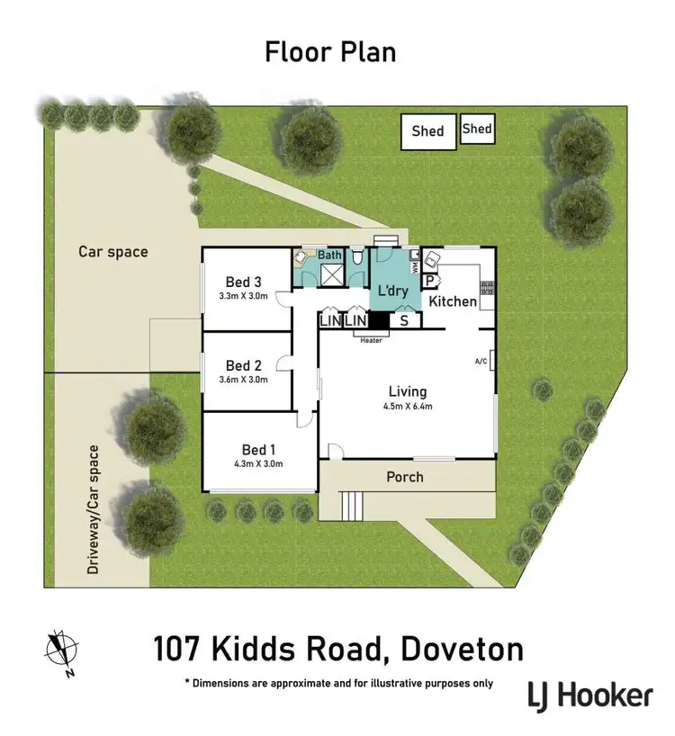 Floorplan of Homely house listing, 107 Kidds Road, Doveton VIC 3177