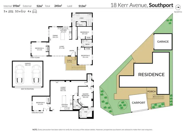 Floorplan of Homely house listing, 18 Kerr Avenue, Southport QLD 4215