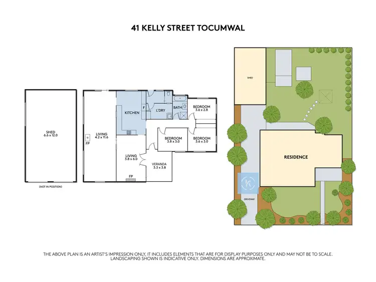 Floorplan of Homely house listing, 41 Kelly Street, Tocumwal NSW 2714