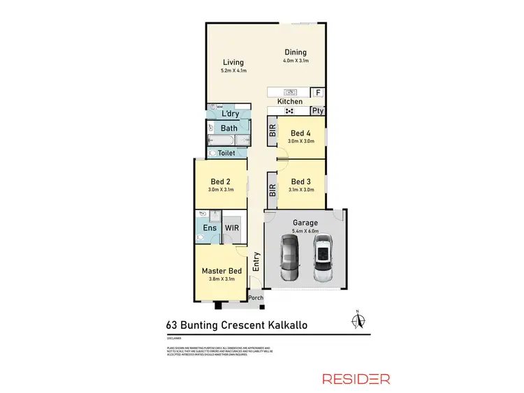 Floorplan of Homely house listing, 63 Bunting Crescent, Kalkallo VIC 3064