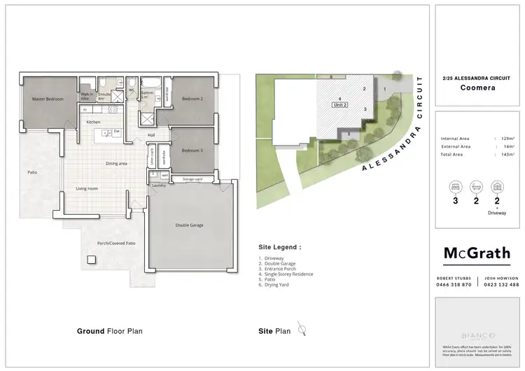 Floorplan of Homely semi-detached listing, 1/25 Alessandra Circuit, Coomera QLD 4209