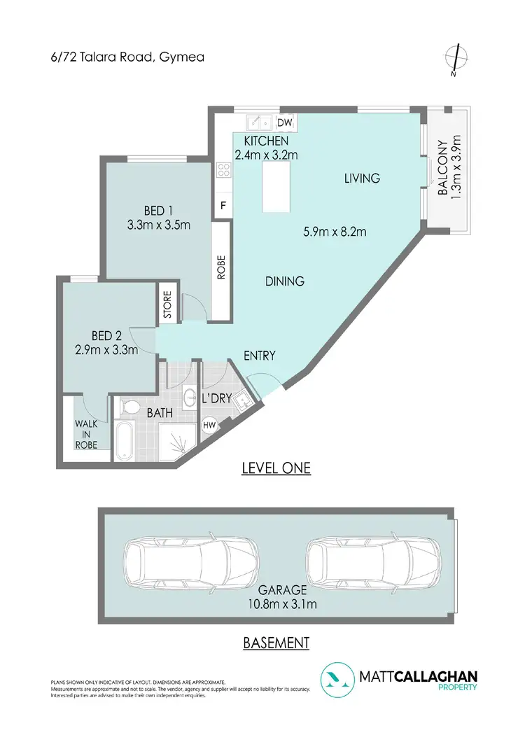 Floorplan of Homely apartment listing, 6/72-74 Talara Road, Gymea NSW 2227