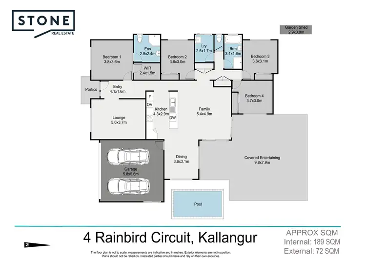 Floorplan of Homely house listing, 4 Rainbird Circuit, Kallangur QLD 4503