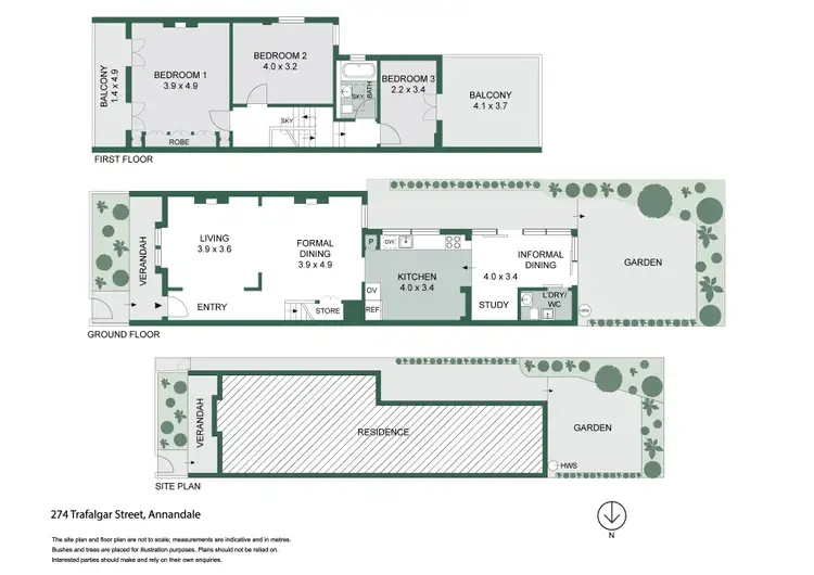 Floorplan of Homely house listing, 274 Trafalgar Street, Annandale NSW 2038