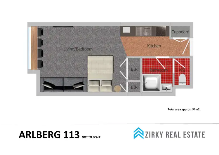 Floorplan of Homely studio listing, 113 Arlberg, Mount Hotham VIC 3741