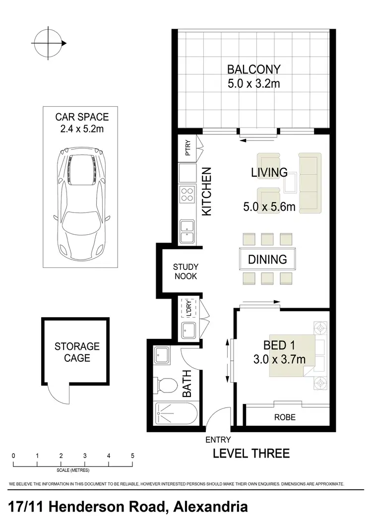 Floorplan of Homely apartment listing, 17/11 Henderson Road, Alexandria NSW 2015