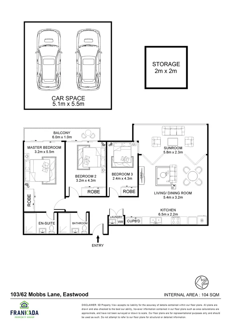 Floorplan of Homely apartment listing, 103/62 Mobbs Lane, Eastwood NSW 2122