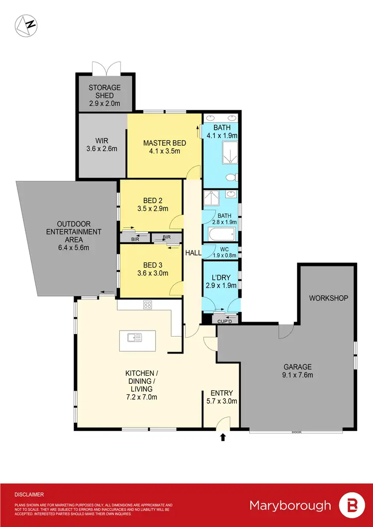 Floorplan of Homely house listing, 6 Camille Court, Maryborough VIC 3465