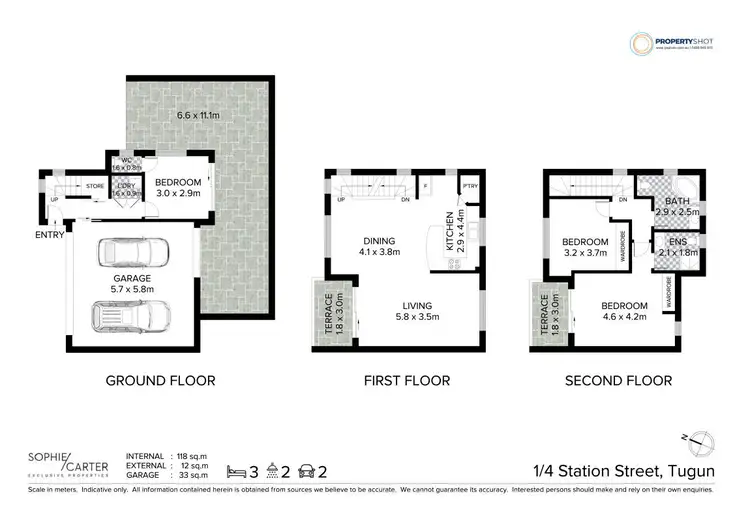 Floorplan of Homely townhouse listing, 1/4 Station Street, Tugun QLD 4224