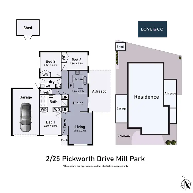 Floorplan of Homely house listing, 2/25 Pickworth Drive, Mill Park VIC 3082
