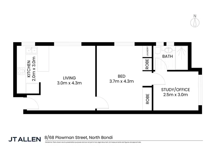Floorplan of Homely apartment listing, 8/68 Plowman Street, North Bondi NSW 2026