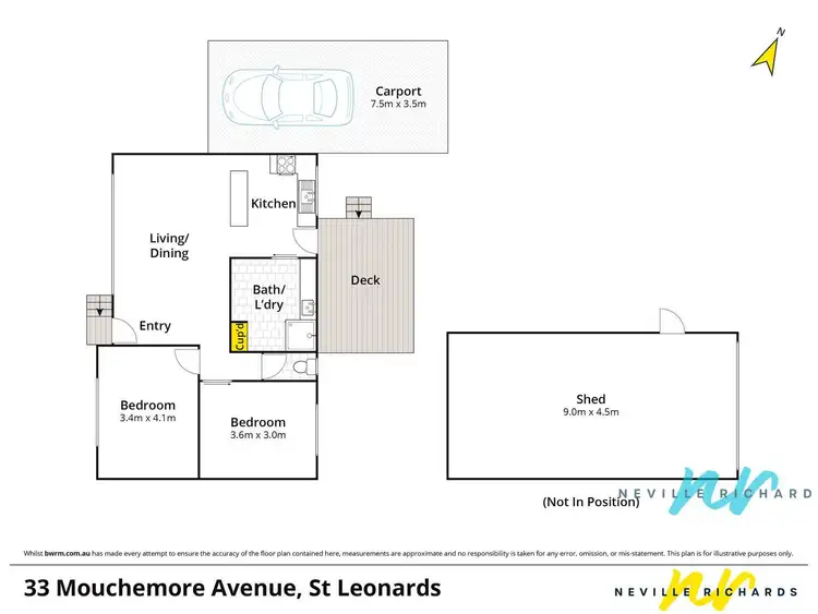 Floorplan of Homely house listing, 33 Mouchemore Avenue, St Leonards VIC 3223