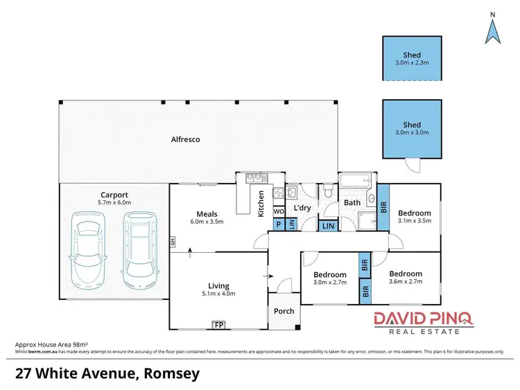 Floorplan of Homely house listing, 27 White Avenue, Romsey VIC 3434