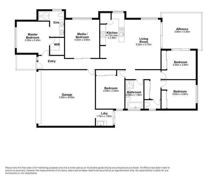Floorplan of Homely house listing, 11 Cameron Street, Baringa QLD 4551
