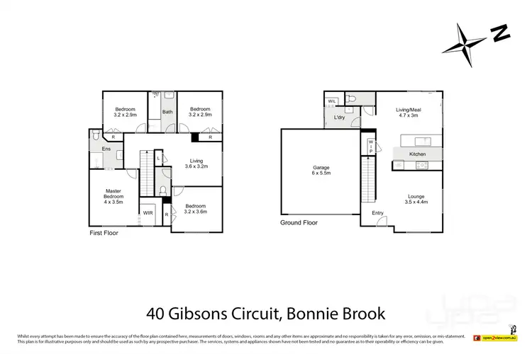 Floorplan of Homely house listing, 40 Gibsons Circuit, Bonnie Brook VIC 3335