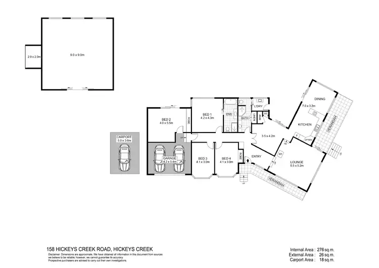Floorplan of Homely rural property listing, 158 Hickeys Creek Road, Hickeys Creek NSW 2440