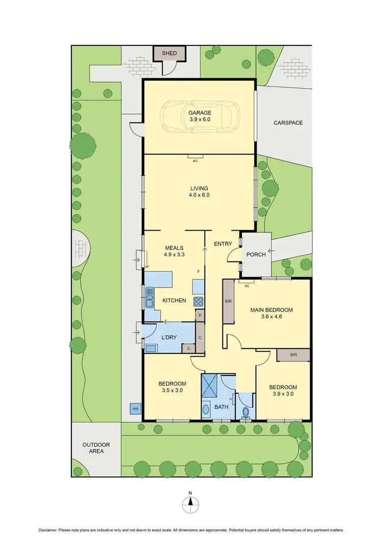 Floorplan of Homely villa listing, 3/155 Roberts Street, Essendon VIC 3040
