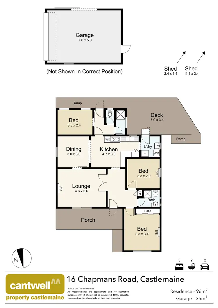Floorplan of Homely house listing, 16 Chapmans Road, Castlemaine VIC 3450