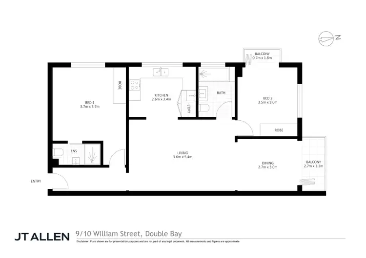 Floorplan of Homely apartment listing, 9/10 William Street, Double Bay NSW 2028