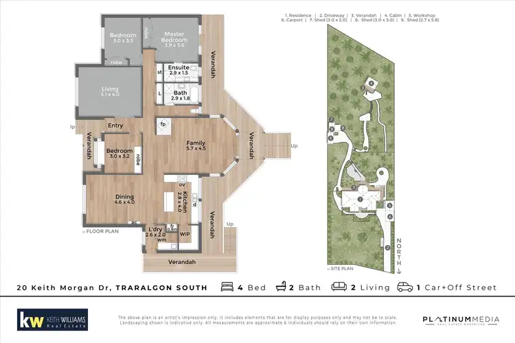 Floorplan of Homely house listing, 20 Keith Morgan Drive, Traralgon South VIC 3844